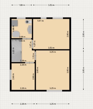 Floorplan - Bolderstraat 32, 6051 LM Maasbracht